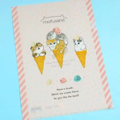 Mofusand Neko Ice Cream A4 File Folder