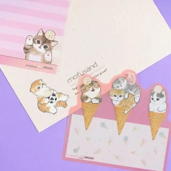 Mofusand Neko Ice Cream Letter Set