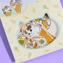 Mofusand Neko Ice Cream Sticker Flakes