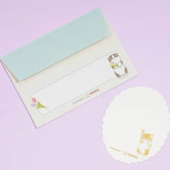 Mofusand Pastel Tulips Mini Letter Set