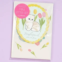 Mofusand Pastel Tulips Mini Letter Set