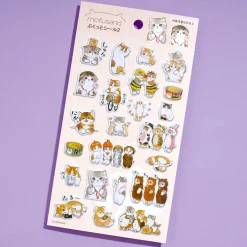 Mofusand Playful Cat Puffy Stickers