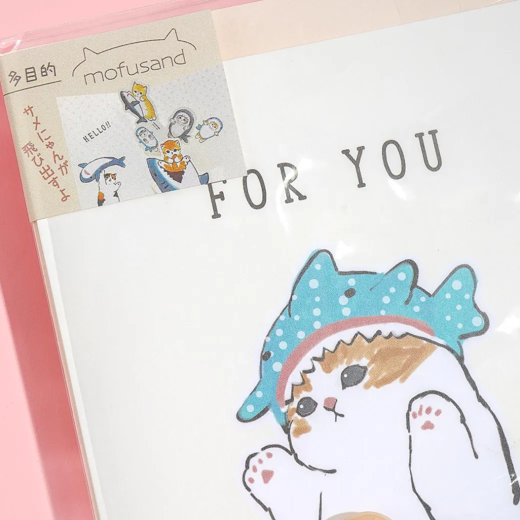 Mofusand Shark 3D Pop-Up Greeting Card