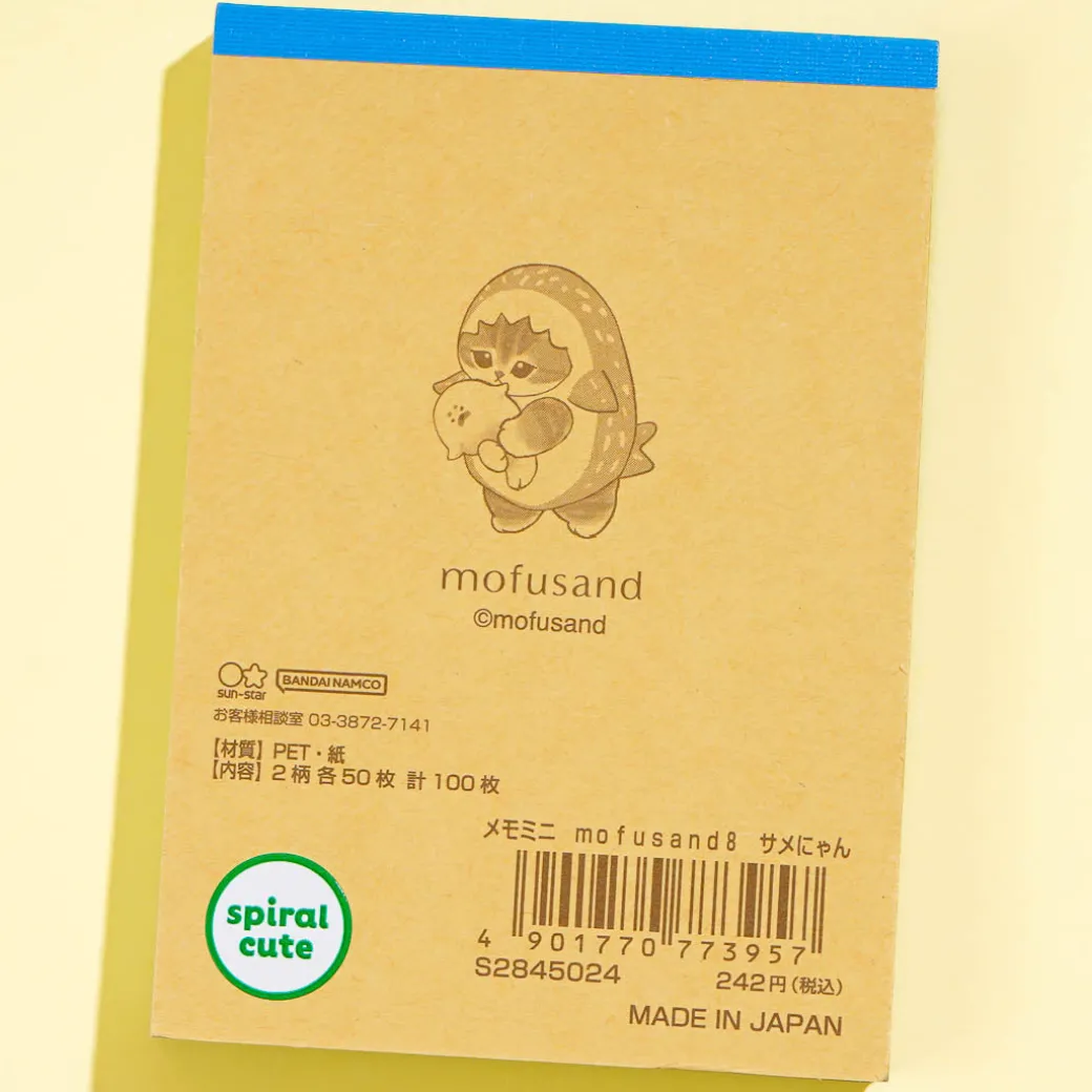 Mofusand Shark Nyan Mini Memo Pad