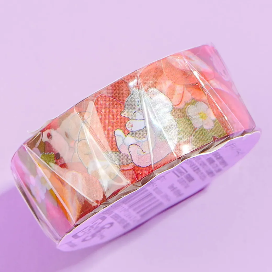 Mofusand Strawberry Masking Tape