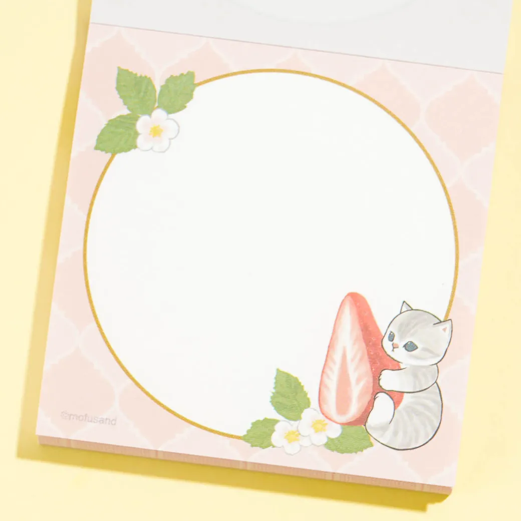 Mofusand Strawberry Mini Memo Pad