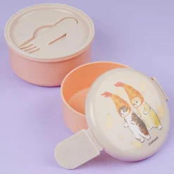 Mofusand Tempura Fun Round Stackable Bento Box