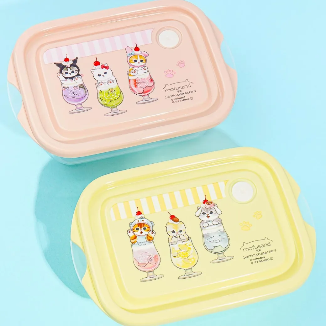 Mofusand x Sanrio Characters Cream Soda Food Container Set