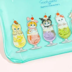 Mofusand x Sanrio Characters Soda Flat Pouch