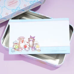 Mofusand x Sanrio Characters Memo Pad With Tin Case