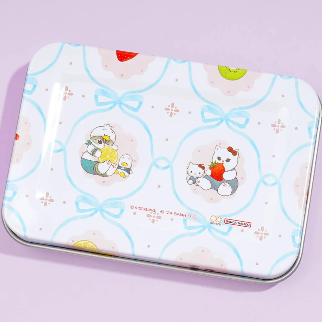 Mofusand x Sanrio Characters Memo Pad With Tin Case