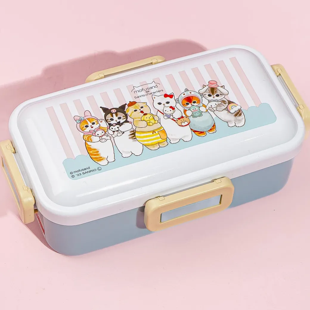 Mofusand x Sanrio Characters Rectangular Bento Box