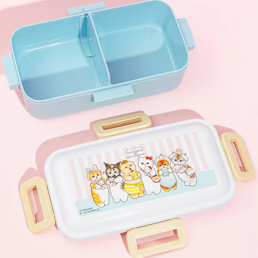 Mofusand x Sanrio Characters Rectangular Bento Box