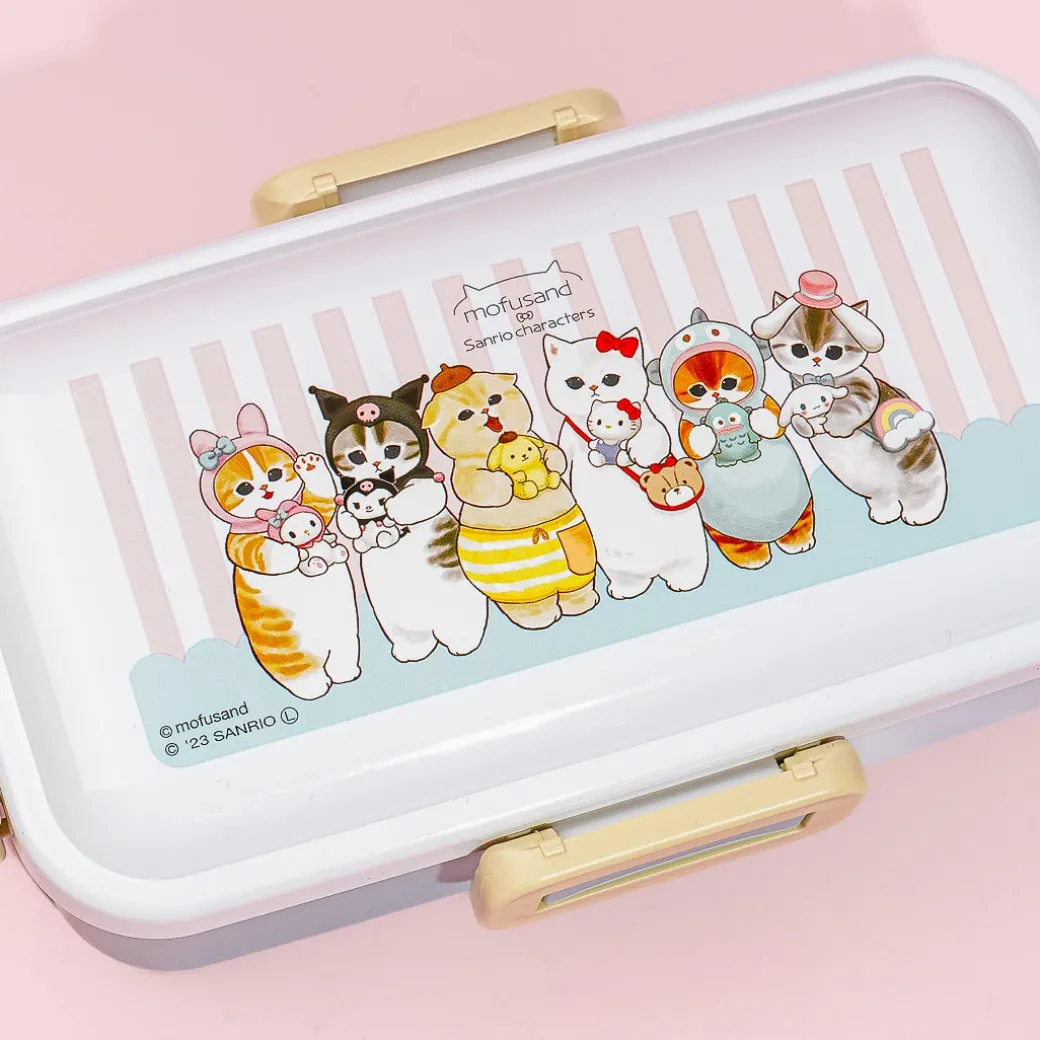 Mofusand x Sanrio Characters Rectangular Bento Box