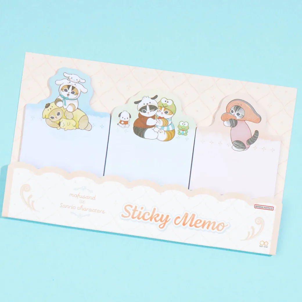 Mofusand x Sanrio Characters Playtime Sticky Notes