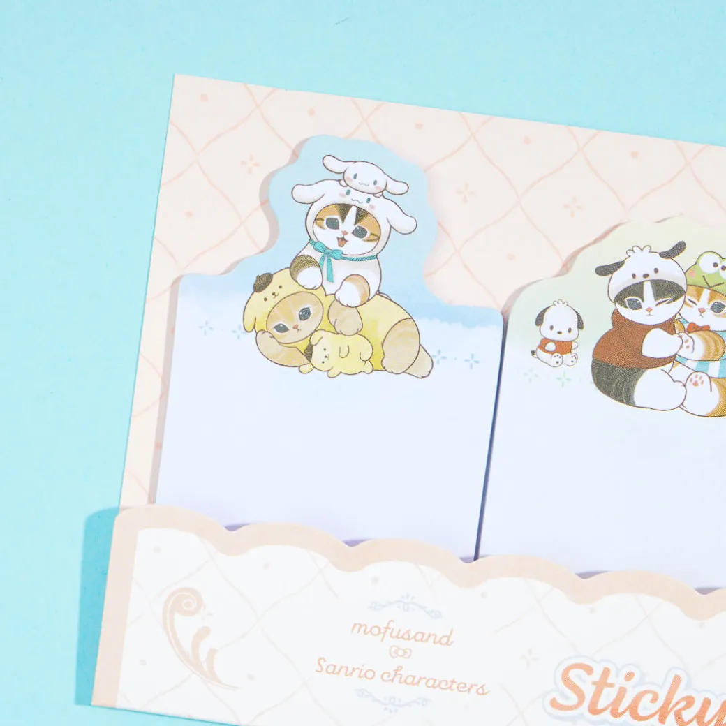 Mofusand x Sanrio Characters Playtime Sticky Notes