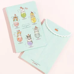 Mofusand x Sanrio Characters Cream Soda Letter Set