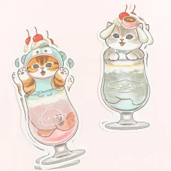 Mofusand x Sanrio Characters Cream Soda Letter Set