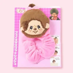 Monchhichi Fluffy Face Scrunchie