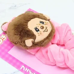 Monchhichi Fluffy Face Scrunchie