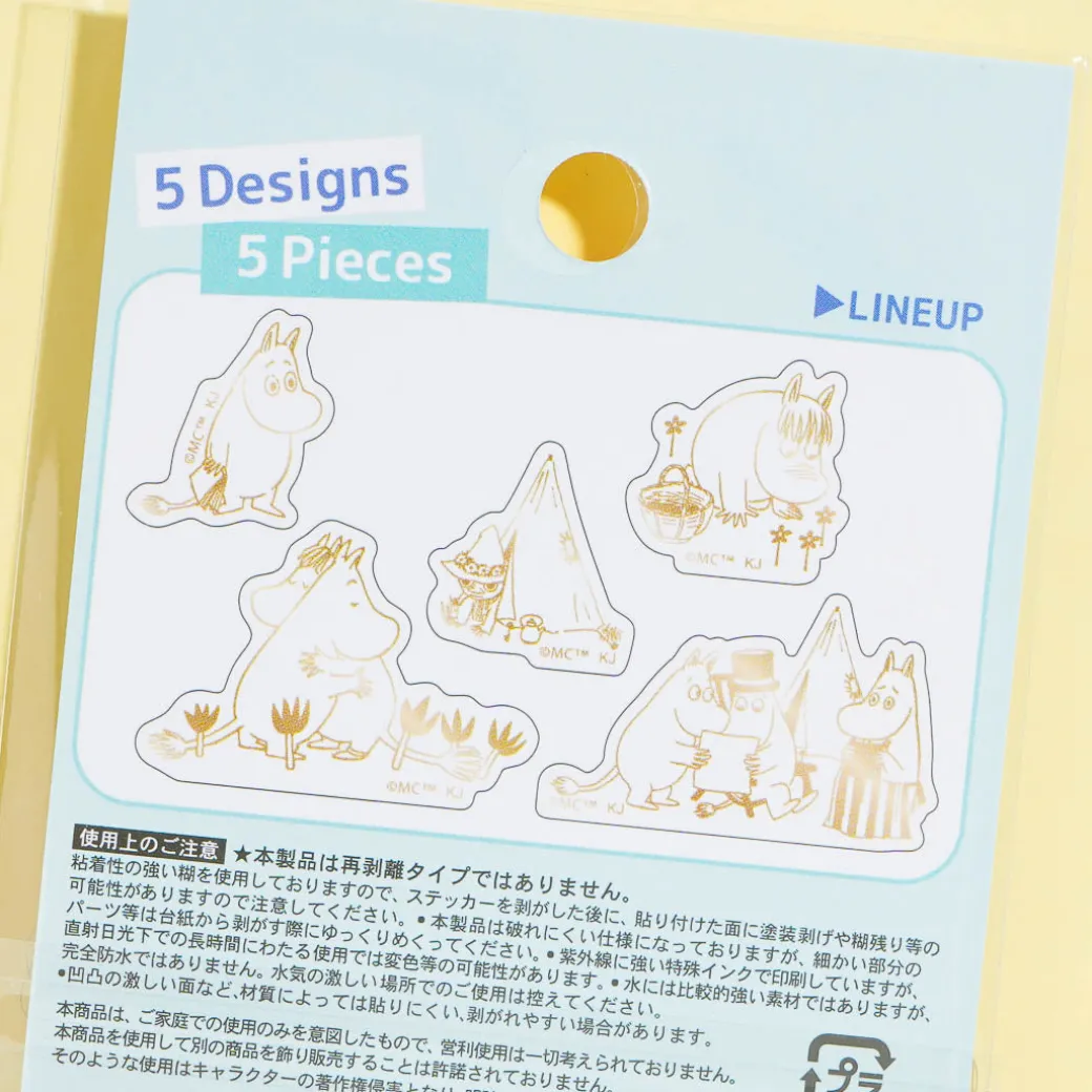 Moomin Gold Foil Deco Stickers