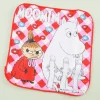 Moomin Mini Towel - Flower Checkered