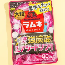 Morinaga Large Grain Ramune Candy - Strong Carbonated Energy Drink