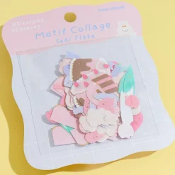 Motif Collage Bunny & Sweets Sticker Flakes