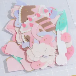 Motif Collage Bunny & Sweets Sticker Flakes