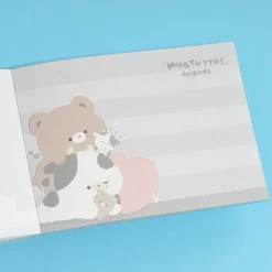Mugyutto Friends Mini Memo Pad - Bear & Cow