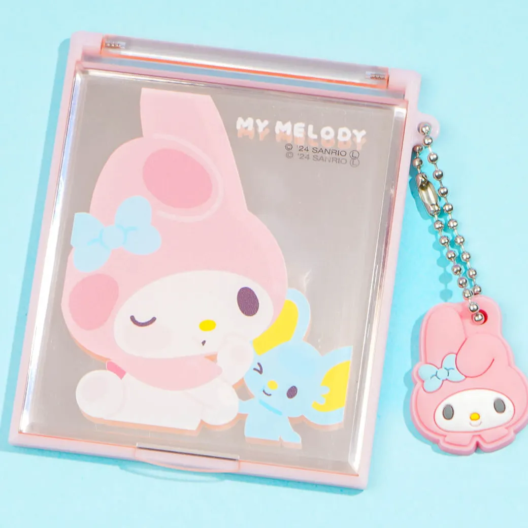 My Melody & Flat Compact Mirror With Charm