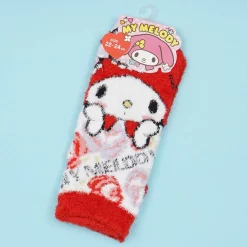 My Melody & Flowers Fluffy Socks