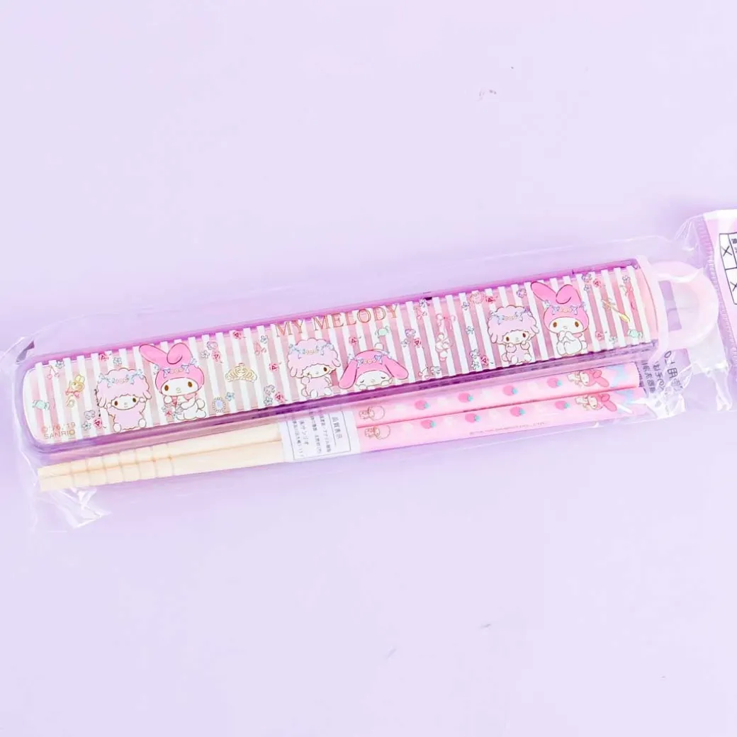 My Melody & Flowery Chopsticks Set