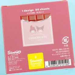 My Melody & Kuromi Chocolate Happiness Memo Pad Box