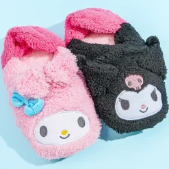 My Melody & Kuromi Fuzzy Slippers With Hot Pack Pockets