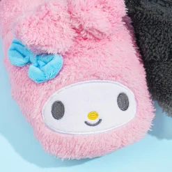 My Melody & Kuromi Fuzzy Slippers With Hot Pack Pockets
