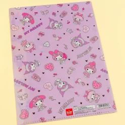 My Melody & Kuromi Heart Sleepover Multi-Slot A4 File Folder