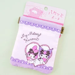 My Melody & Kuromi Hearts Pakkato Pouch