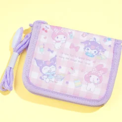 My Melody & Kuromi Picnic Time Wallet With Neck Strap