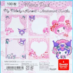 My Melody & Kuromi x Amenonomori Fumika Memo Pad