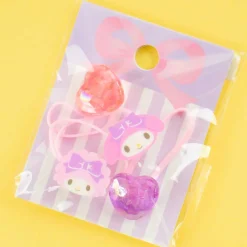 My Melody & My Sweet Piano Hearts Hair Tie Set - 4 pcs