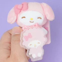 My Melody & My Sweet Piano Plush Charm With Acrylic Badge