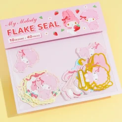 My Melody & My Sweet Piano Strawberry Sticker Flakes