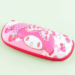 My Melody & Strawberries Zippered Eyeglass Hard Case