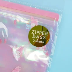 My Melody Aurora Holographic Zip Bag Set - 5 Pcs