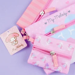 My Melody Balloon Heart Flat Pouch Set - 3 pcs