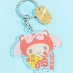 My Melody Beckoning Cat Keychain