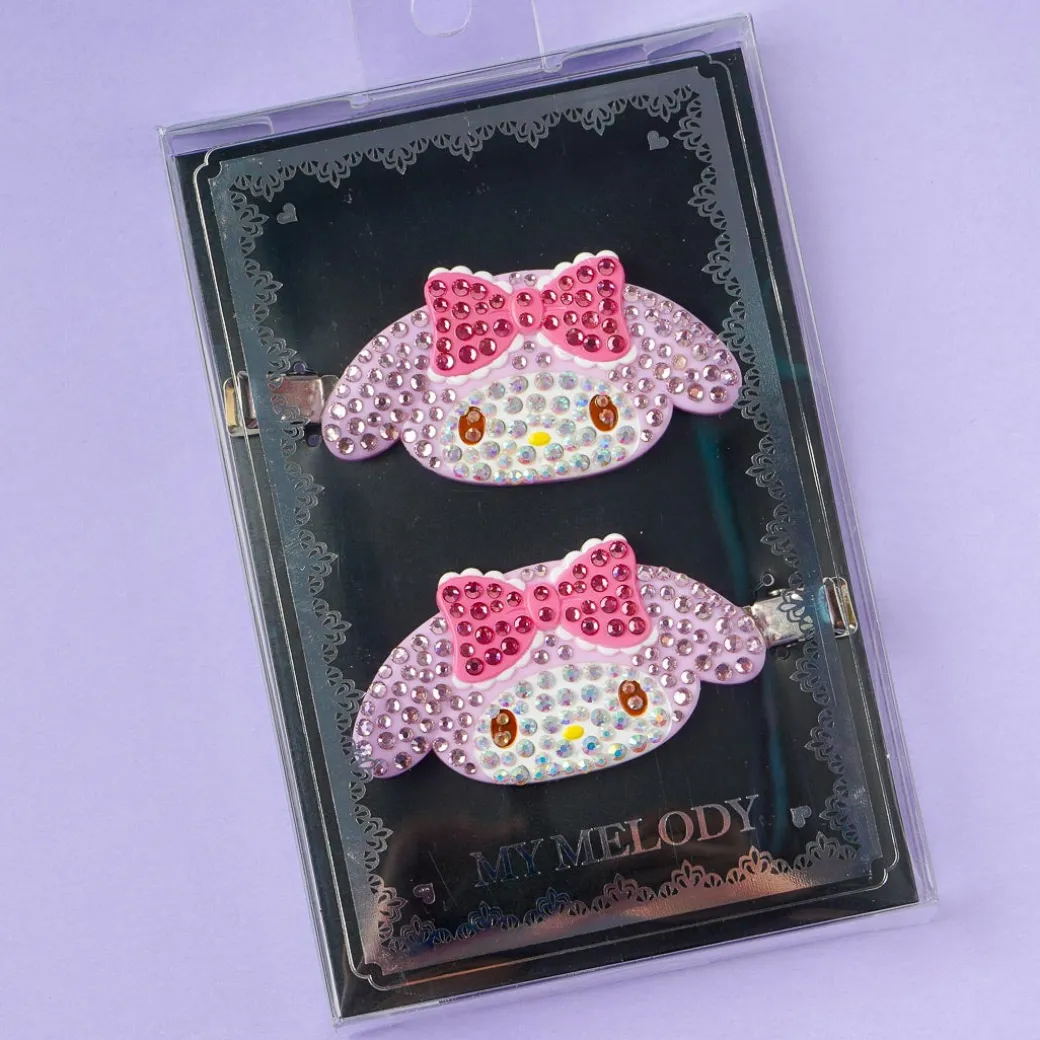My Melody Bejeweled Hair Clip Set - 2 pcs