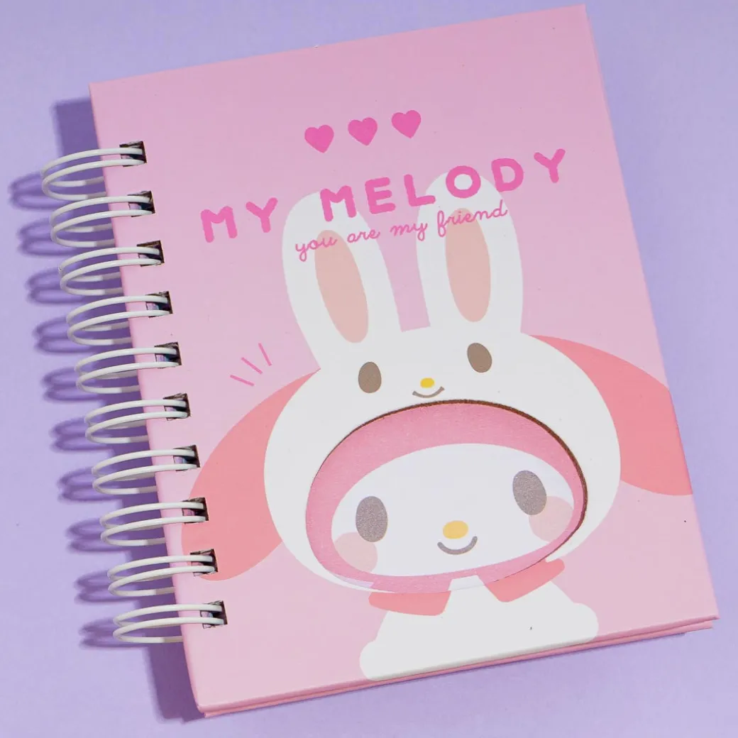 My Melody Bunny Die-Cut Mini Spiral Notebook