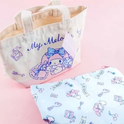 My Melody Canvas Tote Bag With Insulated Pouch